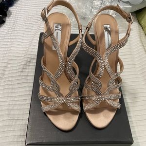 INC Rhinestone Heeled Sandals
